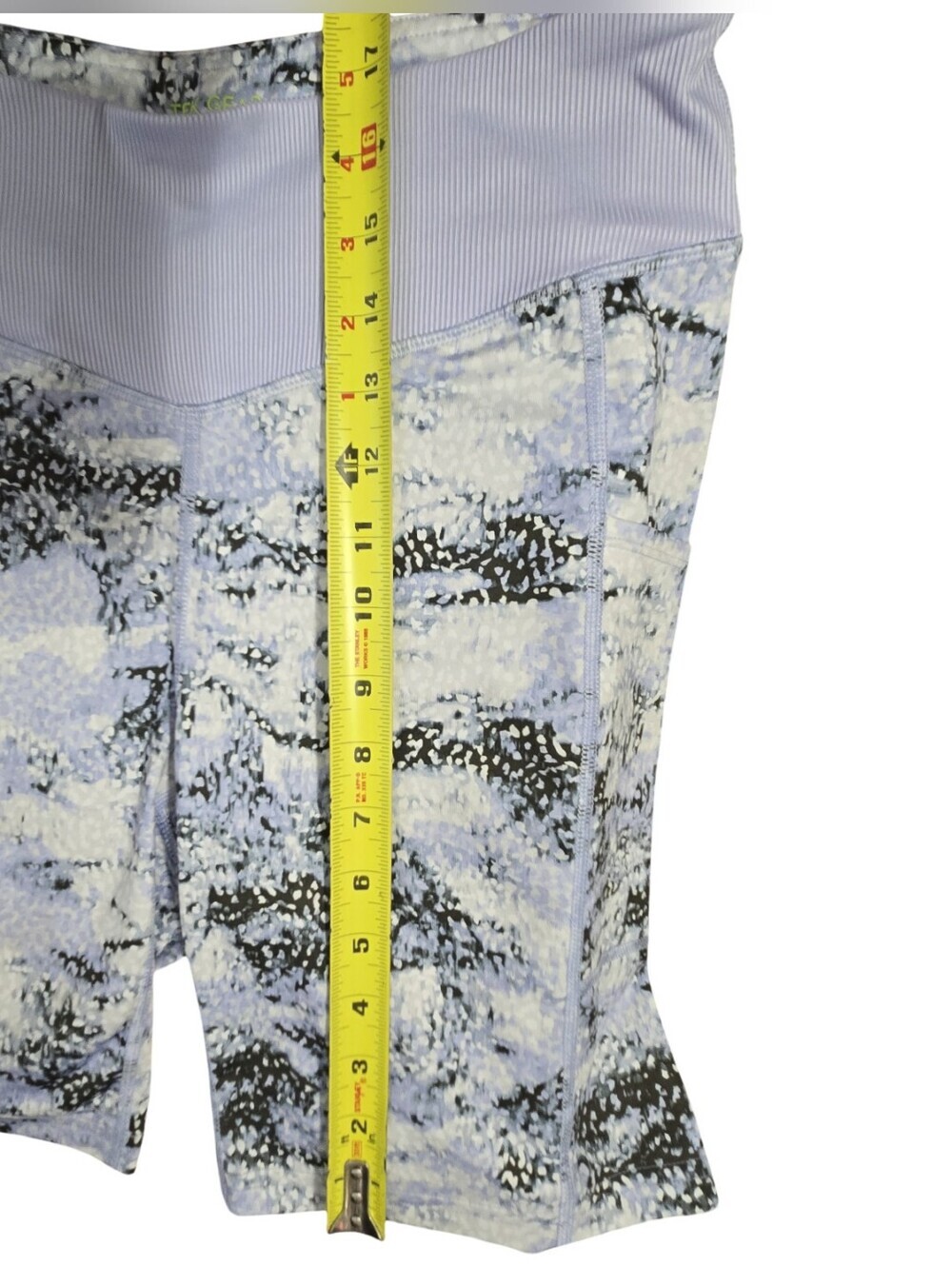 tek gear Lavender Marble Print Bike Shorts - Picture 5 of 7